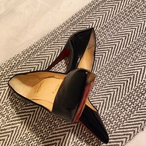 Christian Louboutin Black Patent Leather Pumps